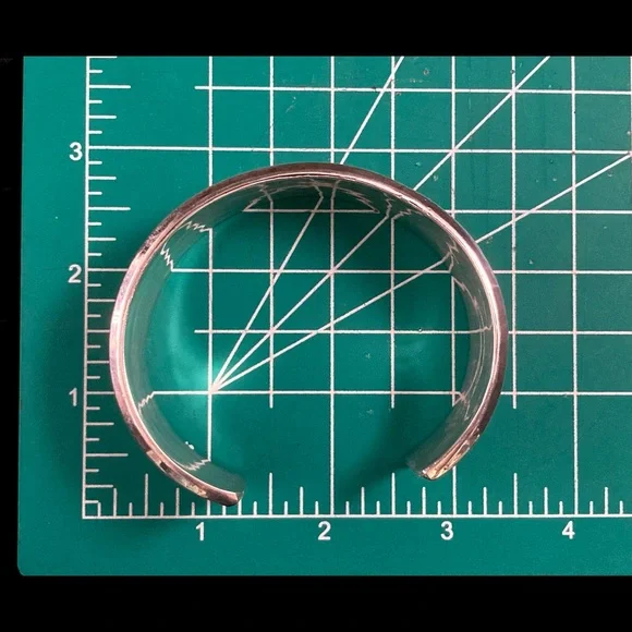 Vintage Signed Heavy Navajo Native American Twisted Rope Cuff Bracelet 7" - Picture 3 of 15